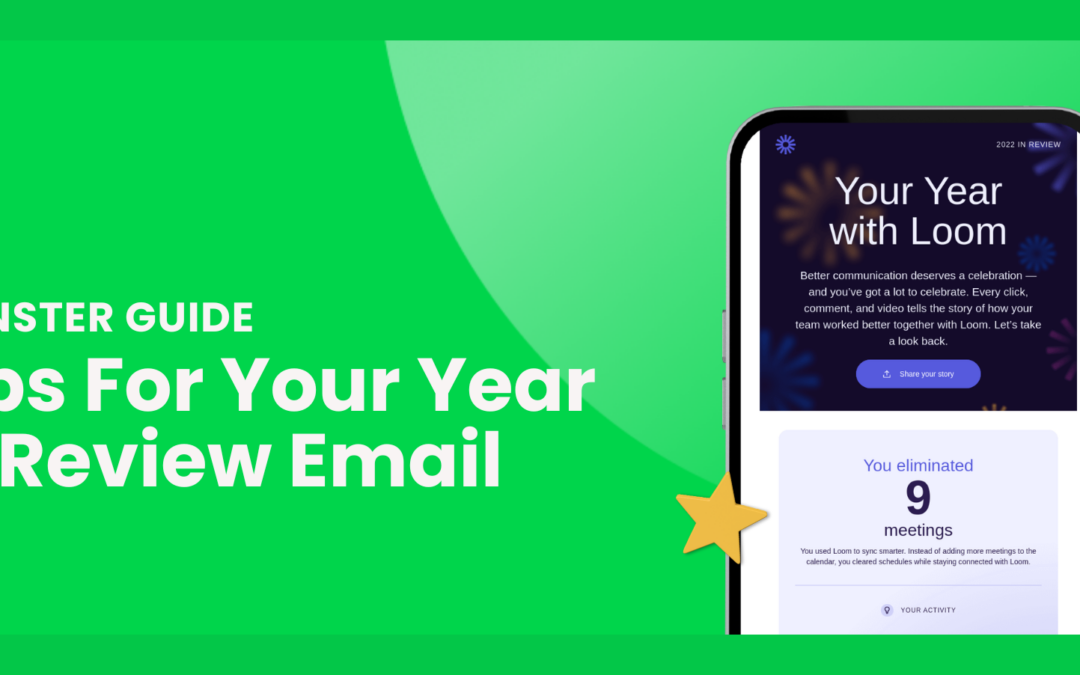 Year in Review Email Inspiration