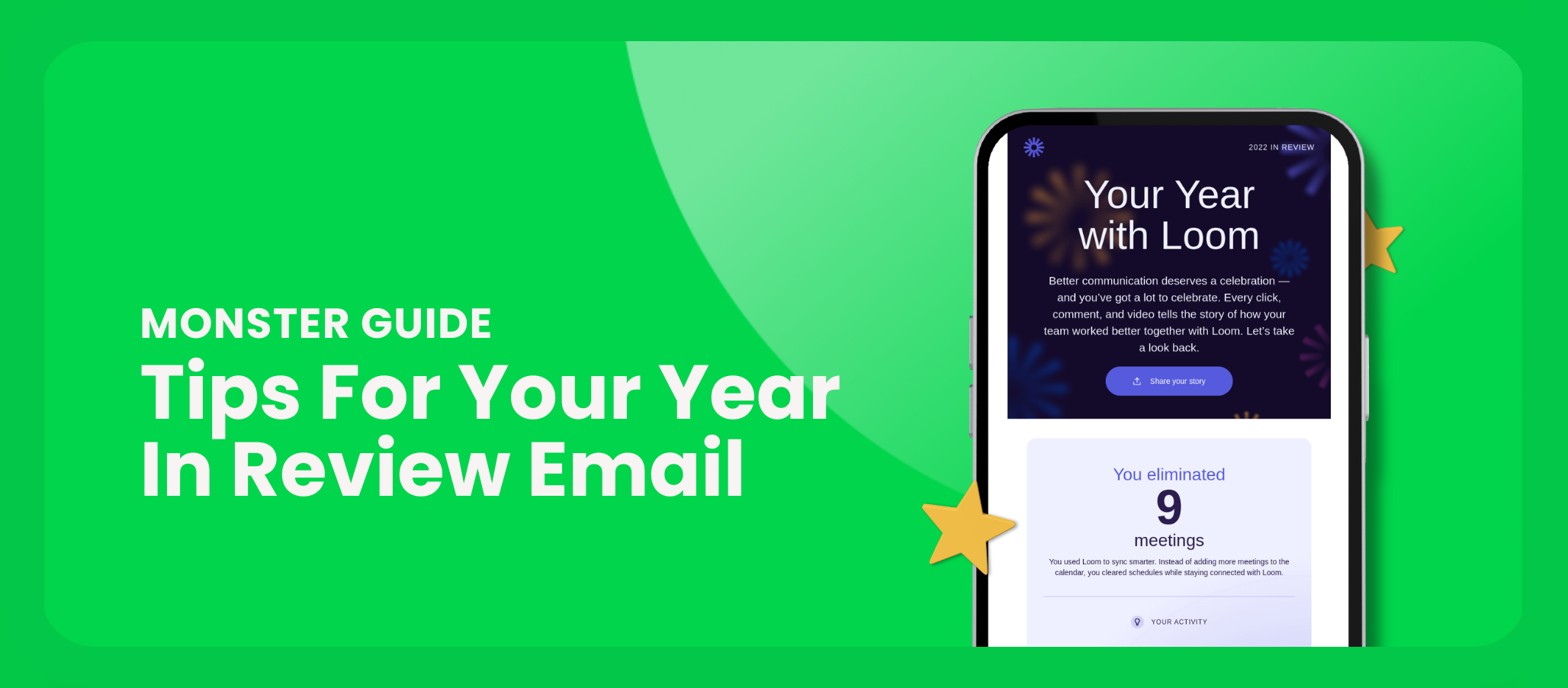 Year in Review Email Inspiration